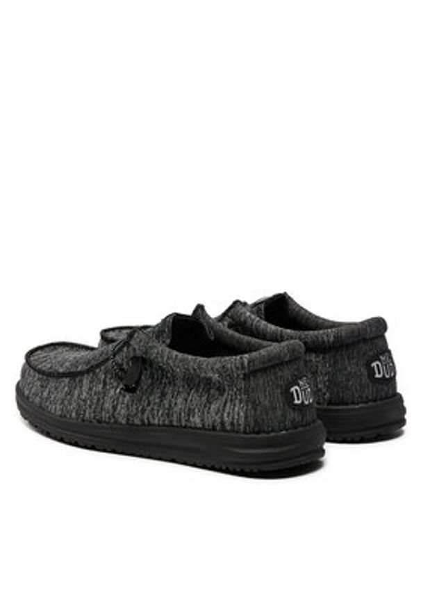 Hey dude - Hey Dude Mokasyny Wally Sport Knit 40536-060 Czarny. Kolor: czarny. Materiał: materiał. Styl: sportowy
