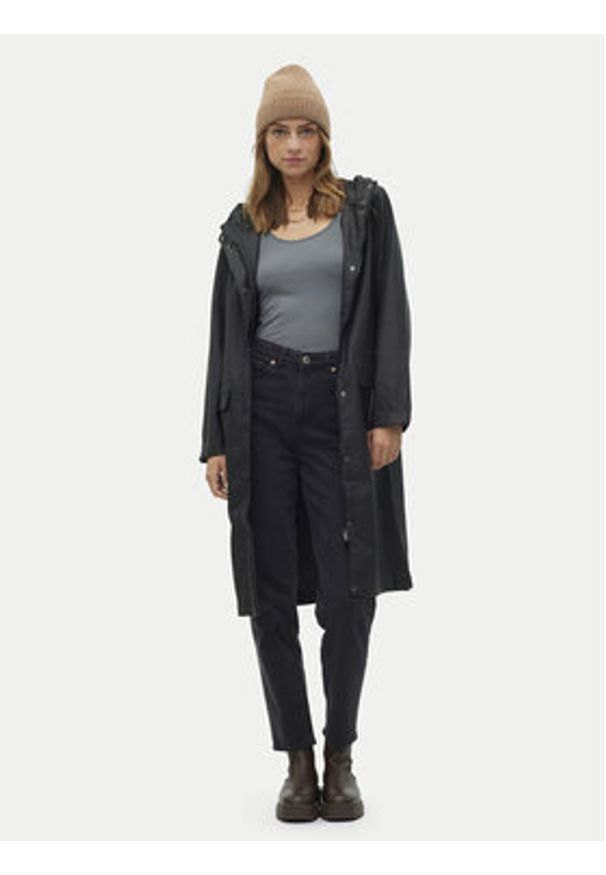 Vero Moda Kurtka przeciwdeszczowa Malou 10320607 Czarny Regular Fit. Kolor: czarny. Materiał: syntetyk