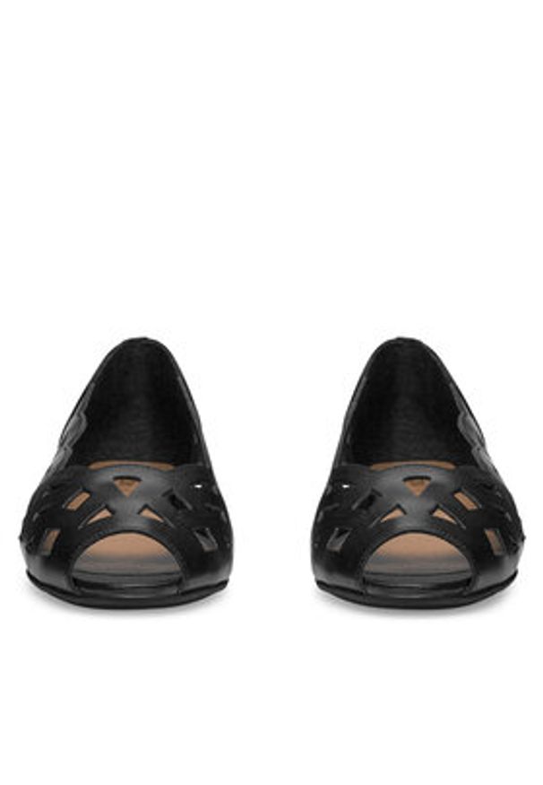 Lasocki Baleriny WI23-SORANO-13 Czarny. Kolor: czarny. Materiał: skóra