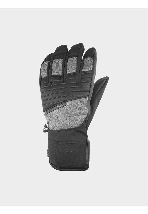 4f - Rękawice narciarskie Thinsulate© męskie. Kolor: szary. Materiał: materiał, syntetyk. Technologia: Thinsulate. Sport: narciarstwo