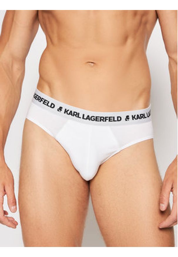 Karl Lagerfeld - KARL LAGERFELD Komplet 3 par slipów Logo 211M2103 Kolorowy. Materiał: bawełna. Wzór: kolorowy