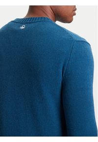 United Colors of Benetton - United Colors Of Benetton Sweter 1244K108S Granatowy Regular Fit. Kolor: niebieski. Materiał: wełna #5