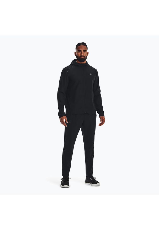 Spodnie dresowe męskie Under Armour STORM RUN PANT. Kolor: czarny. Materiał: dresówka. Sport: bieganie