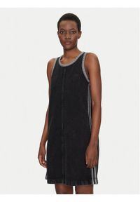 Adidas - adidas Sukienka jeansowa adicolor Denim 3-Stripes JD3108 Czarny Slim Fit. Kolor: czarny. Materiał: bawełna #1