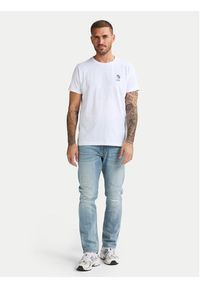 Petrol Industries T-Shirt M-1050-TSR644 Biały Regular Fit. Kolor: biały. Materiał: bawełna