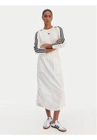 Adidas - adidas Sweter Solid Spike KS6461 Écru Slim Fit. Materiał: syntetyk #4