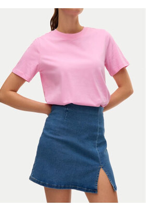 Vero Moda Spódnica jeansowa Nelly 10311322 Niebieski Regular Fit. Kolor: niebieski. Materiał: bawełna