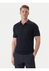 Karl Lagerfeld - KARL LAGERFELD Polo 655005 562301 Granatowy Slim Fit. Typ kołnierza: polo. Kolor: niebieski. Materiał: bawełna #1