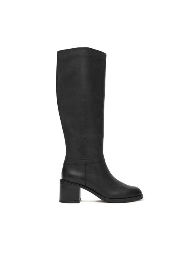 Clarks Kozaki Chamberly Hi 26182861 Czarny. Kolor: czarny. Materiał: skóra