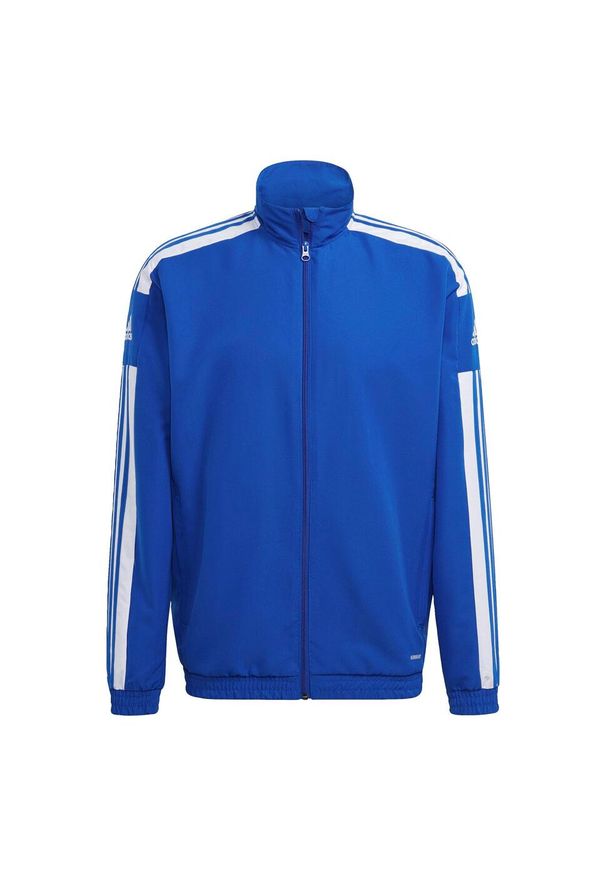 Adidas - Kurtka adidas Squadra 21 Presentation. Kolor: biały, wielokolorowy, niebieski