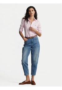 Polo Ralph Lauren Koszula Heidi 211664427002 Różowy Slim Fit. Typ kołnierza: polo. Kolor: różowy. Materiał: bawełna #3