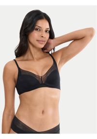 Triumph Biustonosz bezfiszbinowy Breathe & Lift Smart 10226333 Czarny. Kolor: czarny. Materiał: syntetyk #1