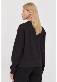 Love Moschino bluza bawełniana damska kolor czarny wzorzysta. Okazja: na co dzień. Kolor: czarny. Materiał: bawełna. Styl: casual #5