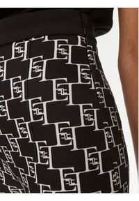 Elisabetta Franchi Spodnie materiałowe PA-S15-41E2-V350 Czarny Flare Fit. Kolor: czarny. Materiał: syntetyk #4