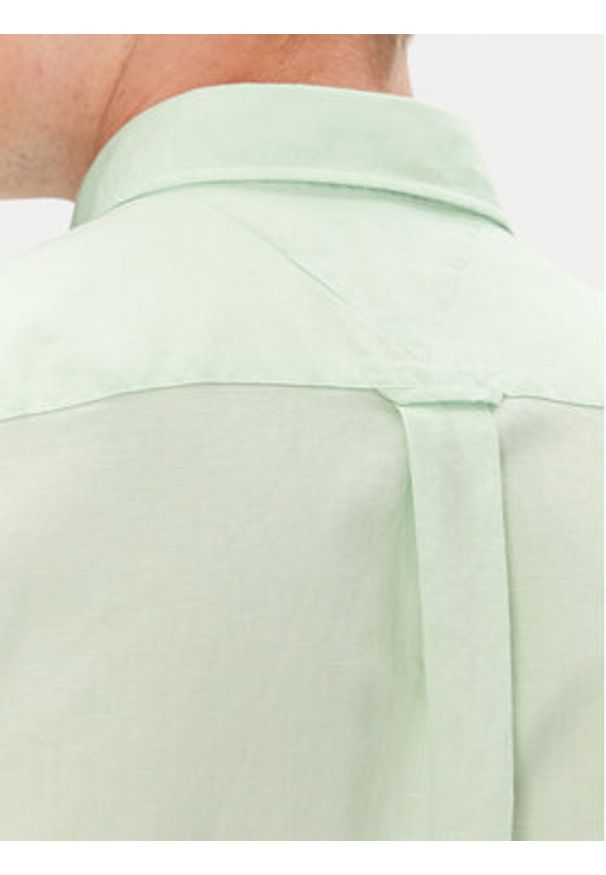 TOMMY HILFIGER - Tommy Hilfiger Koszula MW0MW40703 Zielony Regular Fit. Kolor: zielony. Materiał: bawełna