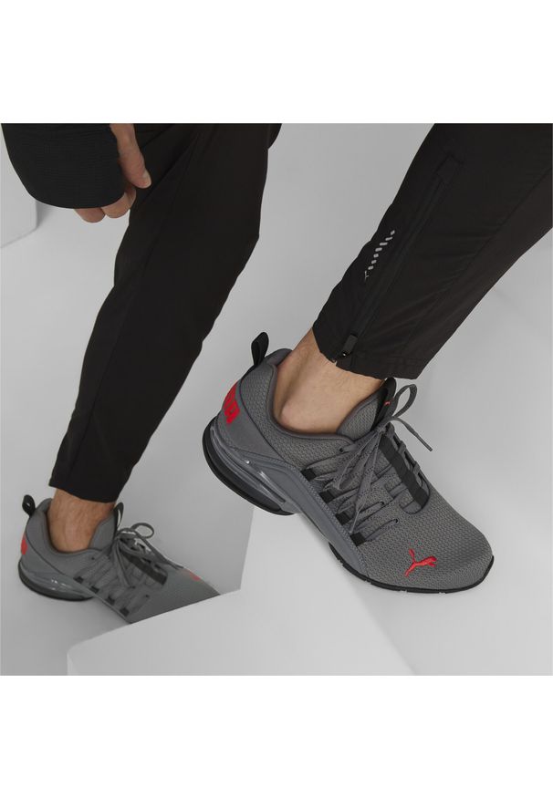 Puma - Buty do biegania męskie PUMA Axelion Refresh. Zapięcie: sznurówki. Kolor: wielokolorowy, szary, czarny. Szerokość cholewki: normalna. Sport: bieganie