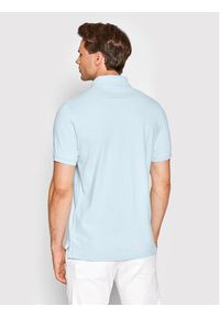 TOMMY HILFIGER - Tommy Hilfiger Polo MW0MW17771 Błękitny Slim Fit. Typ kołnierza: polo. Kolor: niebieski. Materiał: bawełna #3