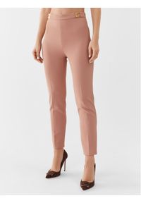 Elisabetta Franchi Spodnie materiałowe PA-005-36E2-V280 Różowy Slim Fit. Kolor: różowy. Materiał: syntetyk
