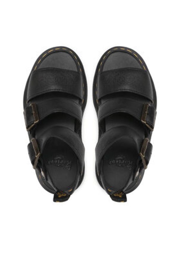 Dr. Martens Sandały Gryphon Quad 25720001 Czarny. Kolor: czarny. Materiał: skóra