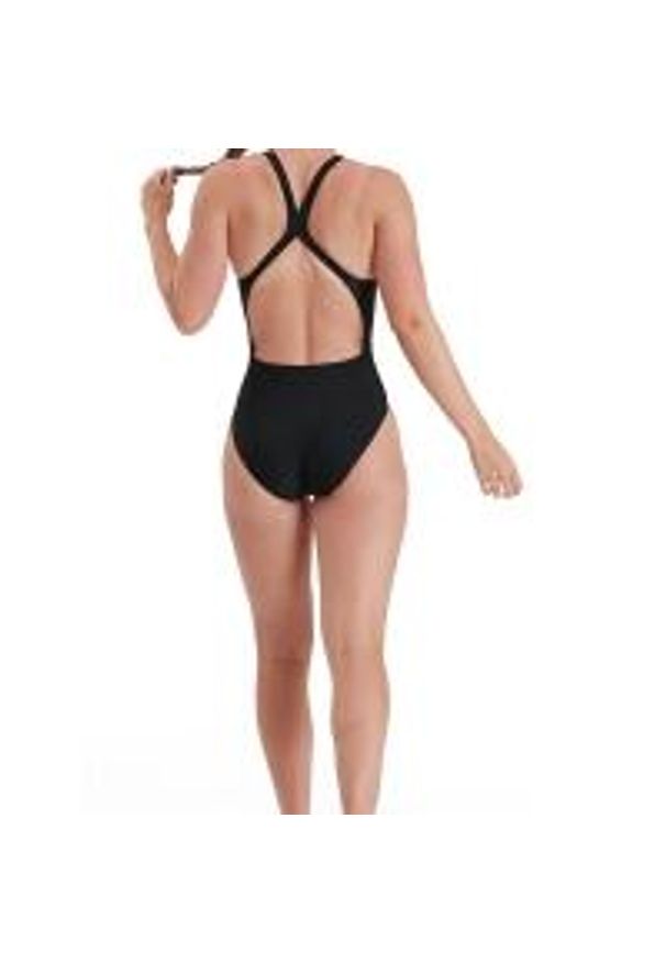 Strój Kąpielowy Speedo Digital Powerback – Czarny/limonkowy – Rozmiar 28. Kolor: czarny