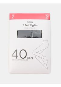 Sinsay - Gładkie rajstopy 40 DEN - czarny. Kolor: czarny. Wzór: gładki #1
