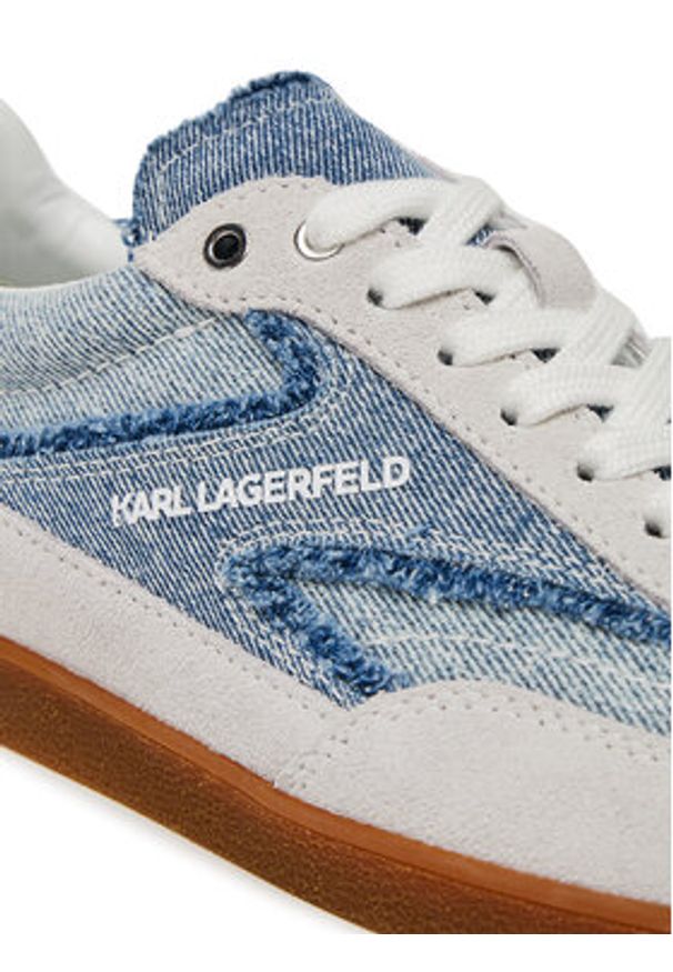 Karl Lagerfeld - KARL LAGERFELD Sneakersy KL63854 Biały. Kolor: biały. Materiał: zamsz, skóra
