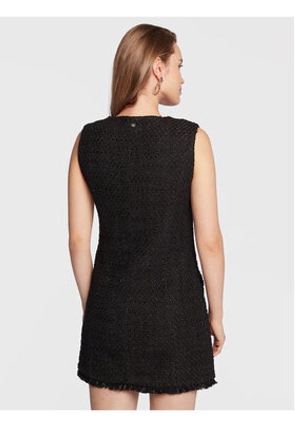 Liu Jo Sukienka codzienna CF2291 T2491 Czarny Regular Fit. Okazja: na co dzień. Kolor: czarny. Materiał: bawełna. Typ sukienki: proste. Styl: casual