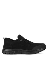 Rieker Sneakersy B6650-00 Czarny. Kolor: czarny. Materiał: materiał