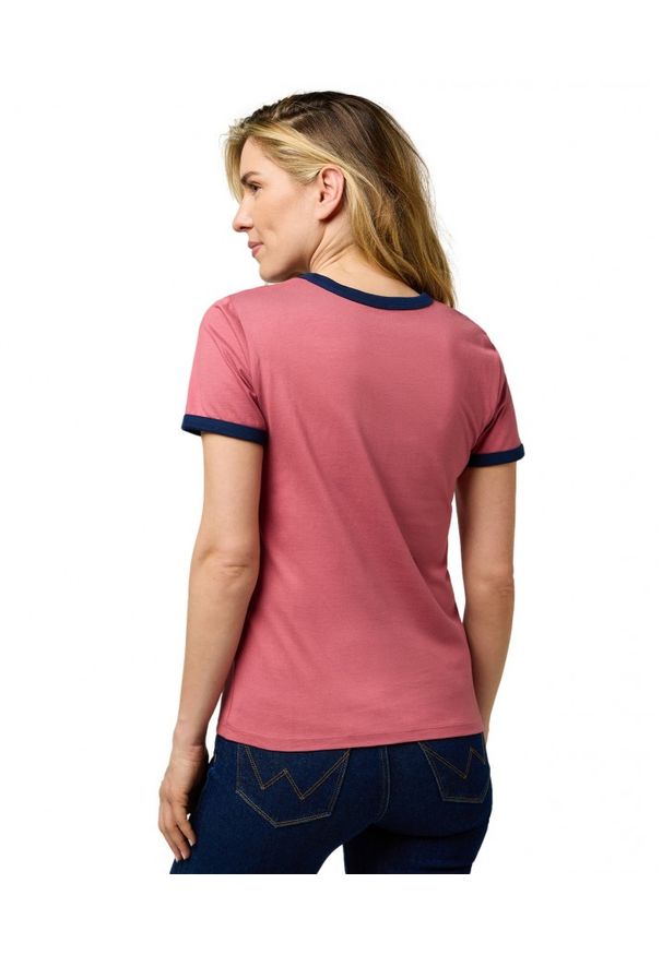Wrangler - DAMSKA KOSZULKA WRANGLER RINGER TEE MAUVEWOOD 112370817
