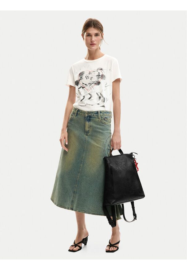 Desigual Plecak 26SAKP07 Czarny. Kolor: czarny. Materiał: skóra