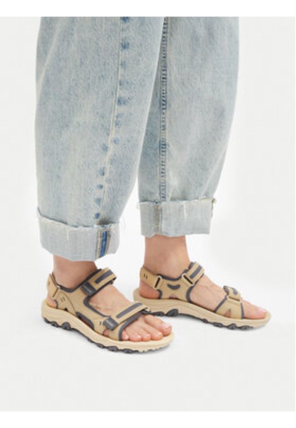 Merrell Sandały Huntington Sport Convert J038488 Beżowy. Kolor: beżowy. Materiał: skóra