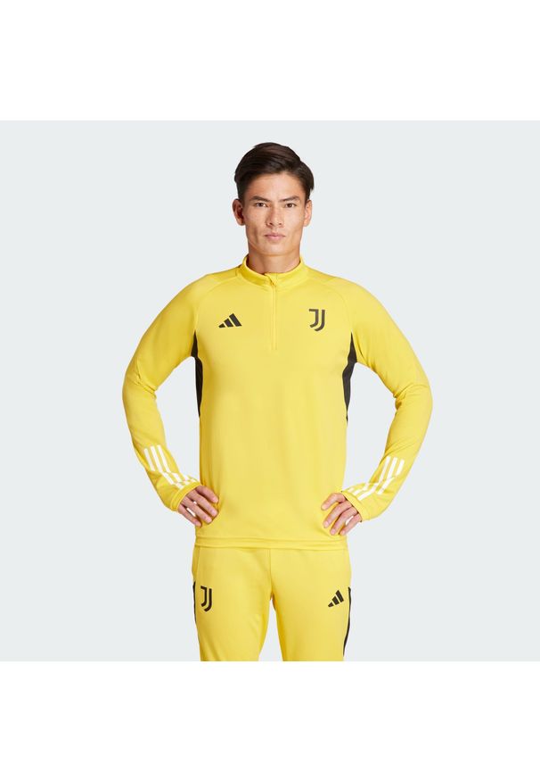 Bluza do piłki nożnej męska Adidas Juventus Tiro 23 Training Top. Kolor: żółty, wielokolorowy, pomarańczowy. Materiał: materiał. Sport: fitness