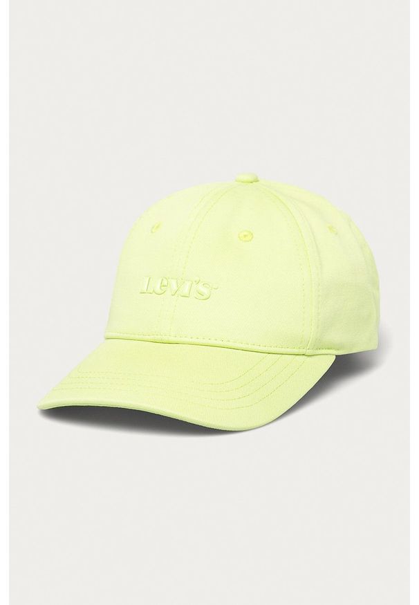 Levi's® - Levi's - Czapka. Kolor: zielony. Styl: biznesowy