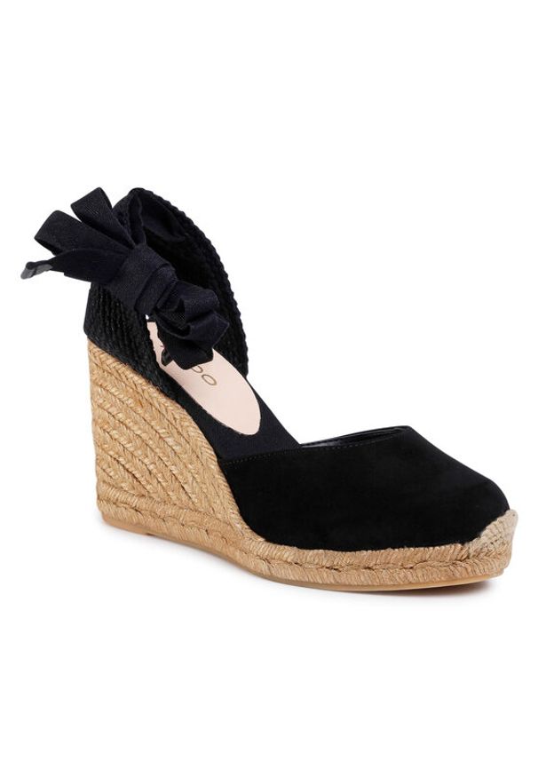 Aldo Espadryle Muschett 12659436 Czarny. Kolor: czarny. Materiał: skóra, zamsz
