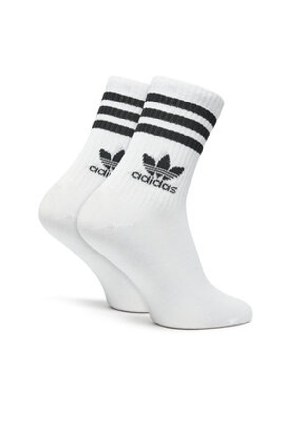 Adidas - adidas Skarpety długie Mid Cut Crew IL5023 Kolorowy. Materiał: materiał, bawełna. Wzór: kolorowy