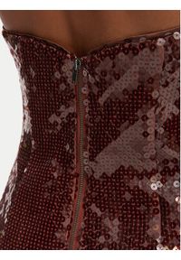 BARDOT - Bardot Sukienka koktajlowa Nevelle 59857DB2 Bordowy Slim Fit. Kolor: czerwony. Materiał: syntetyk. Styl: wizytowy #4