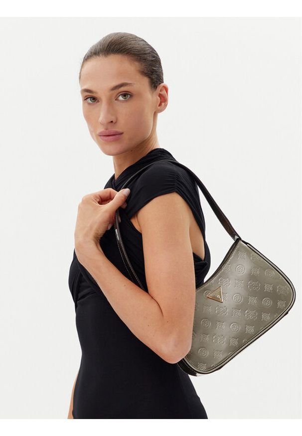 Guess Torebka 172061 Szary. Kolor: złoty. Materiał: skórzane