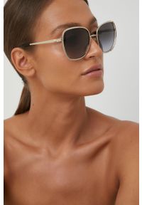 Michael Kors Okulary przeciwsłoneczne damskie kolor złoty. Kolor: złoty #1