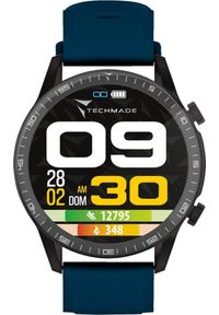 Smartwatch Techmade Smartwatch męski Techmade TM-ROCKS-BL niebieski pasek. Rodzaj zegarka: smartwatch. Kolor: niebieski