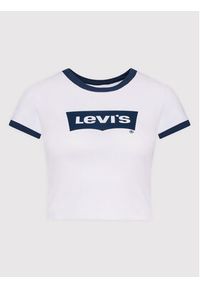 Levi's® T-Shirt Graphic Ringer A3523-0005 Biały Regular Fit. Kolor: biały. Materiał: bawełna