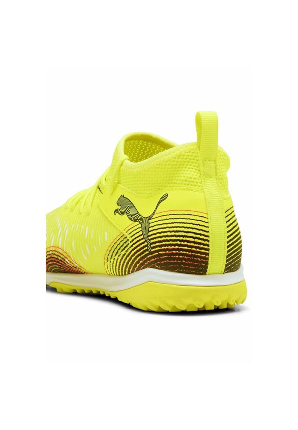 Puma - Młodzieżowe buty piłkarskie FUTURE 8 MATCH TT, średnia wysokość PUMA. Kolor: żółty, wielokolorowy, różowy, czarny. Sport: piłka nożna
