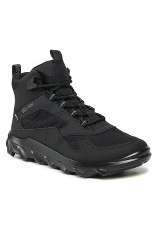 ecco - ECCO Trekkingi Mx W Mid Gtx Tex GORE-TEX 82022351052 Czarny. Kolor: czarny. Materiał: materiał