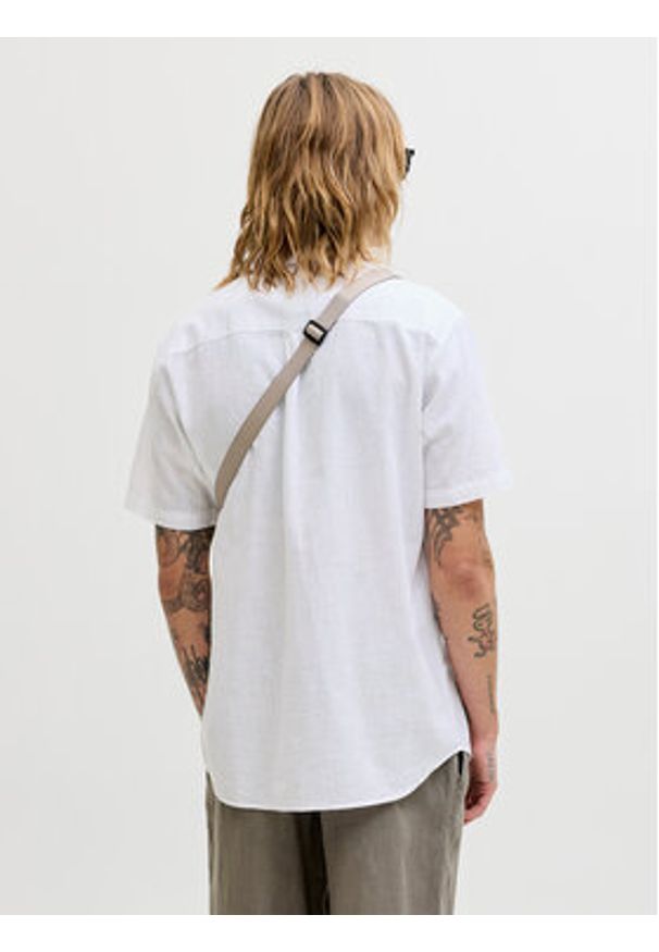 Jack & Jones Koszula Summer 12289160 Biały Regular Fit. Kolor: biały. Materiał: bawełna