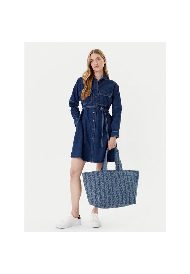 Torebka Lacoste. Kolor: niebieski