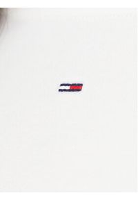 Tommy Jeans Bluzka DW0DW21350 Écru Slim Fit. Materiał: bawełna #5