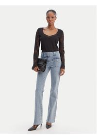 Morgan Bluzka 261-TANKA Czarny Slim Fit. Kolor: czarny. Materiał: syntetyk #4