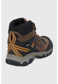 keen - Keen - Buty Ridge Flex. Nosek buta: okrągły. Zapięcie: sznurówki. Kolor: brązowy. Materiał: guma #2