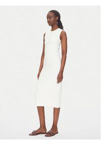 Calvin Klein Jeans Sukienka codzienna LV047C240G Beżowy Slim Fit. Okazja: na co dzień. Kolor: beżowy. Materiał: bawełna. Typ sukienki: proste. Styl: casual #2