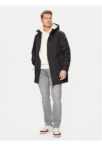 Schott NYC Parka BLADEN2 Czarny Regular Fit. Kolor: czarny. Materiał: syntetyk #4