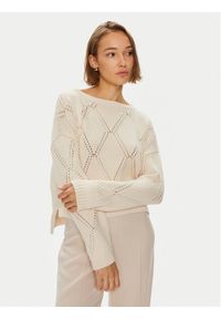 Weekend Max Mara Sweter Abbozzi 2425366161 Écru Standard Fit. Materiał: bawełna #1